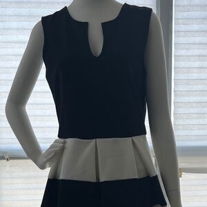 Black and White Stripped Dress - Large